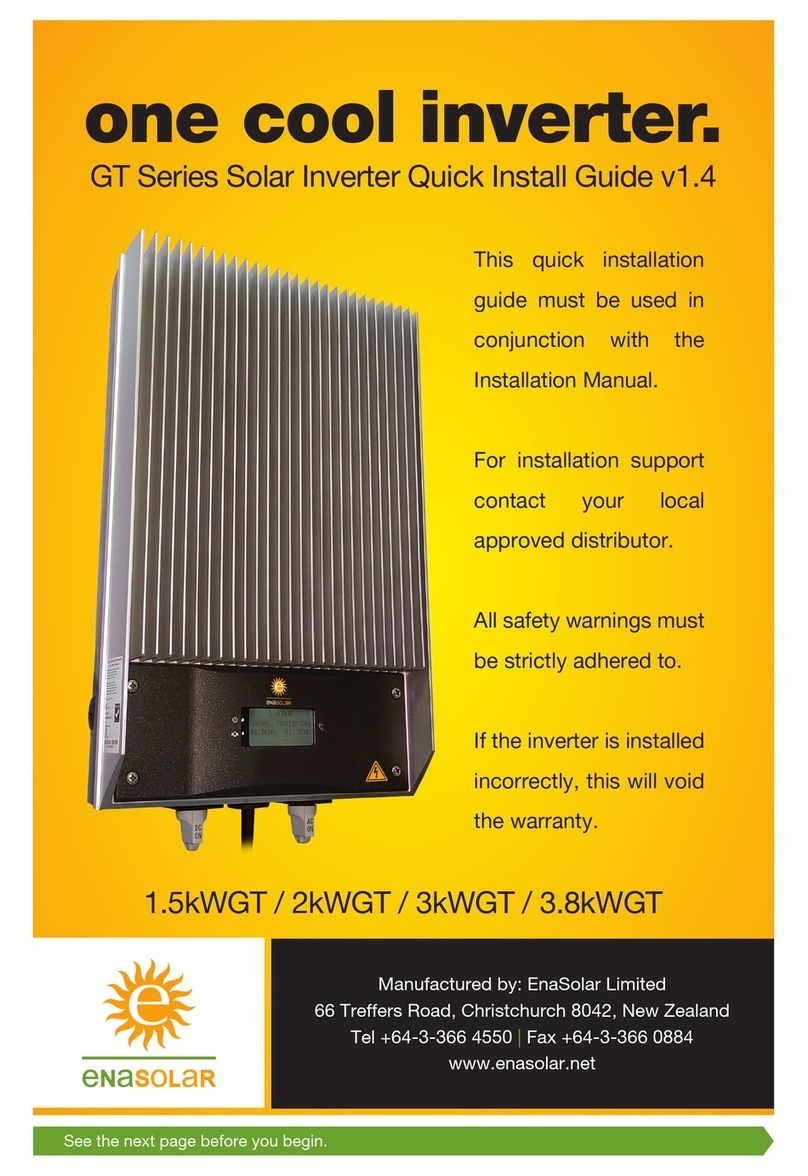 EnaSolar GT Series Quick install guide