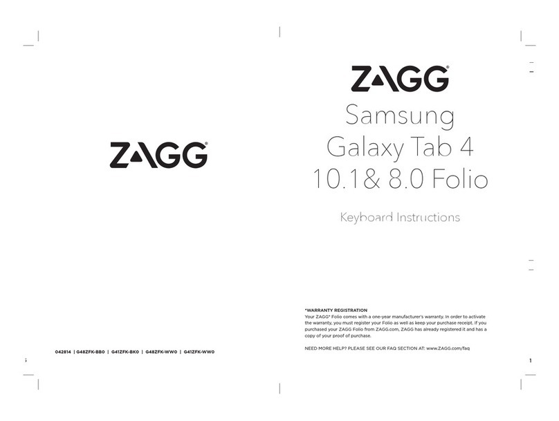 Zagg 10.1& 8.0 Folio instructions