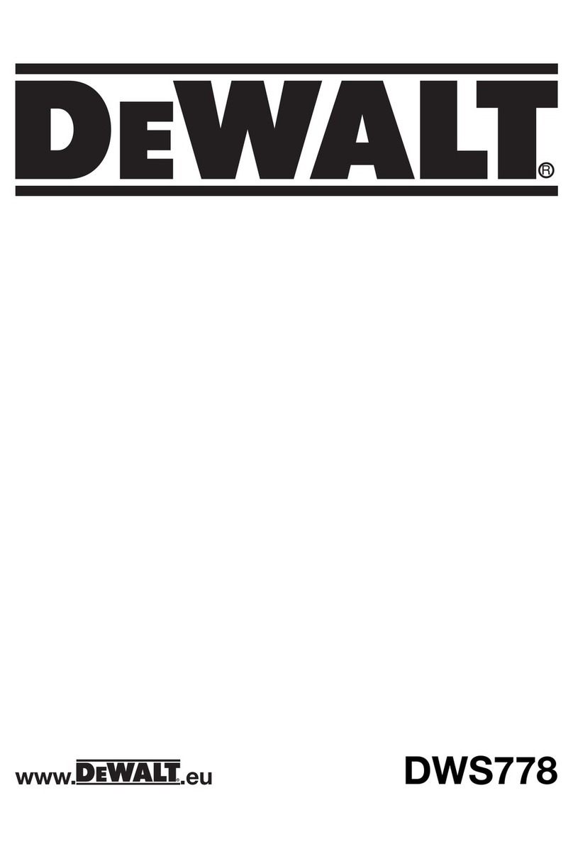 DeWalt DWS778 User manual
