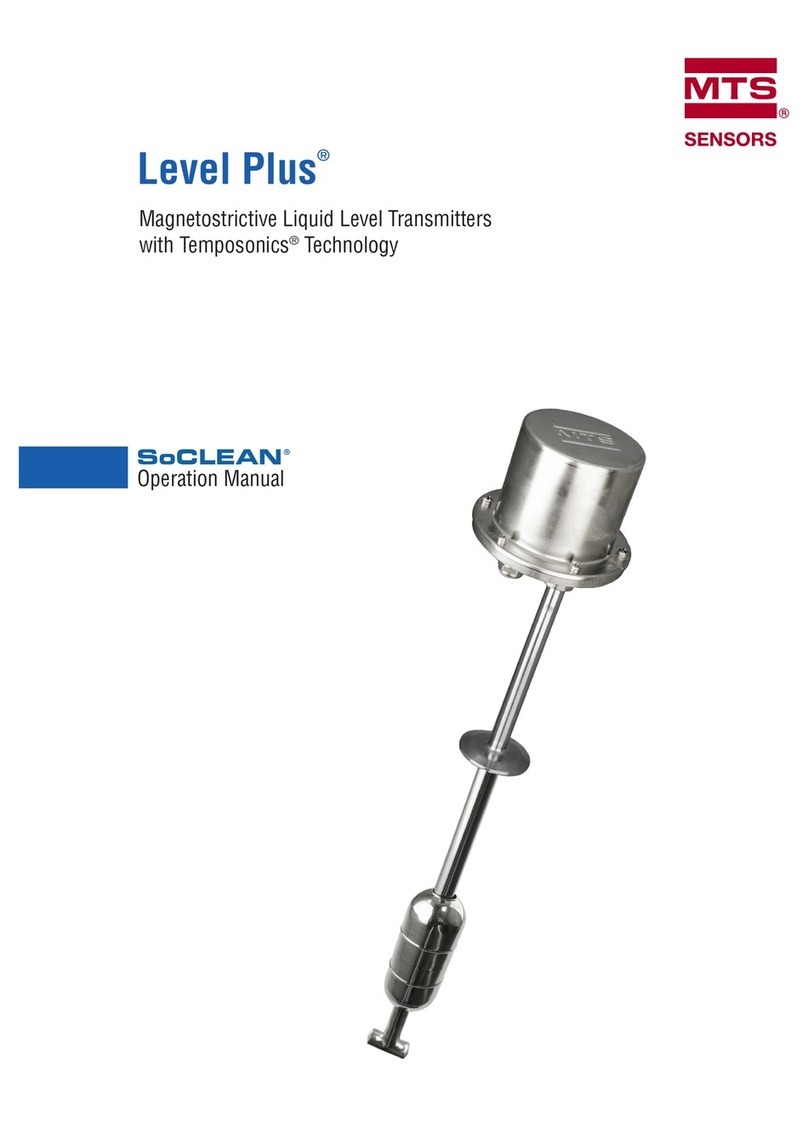 MTS Sensors Level Plus SoCLEAN User manual