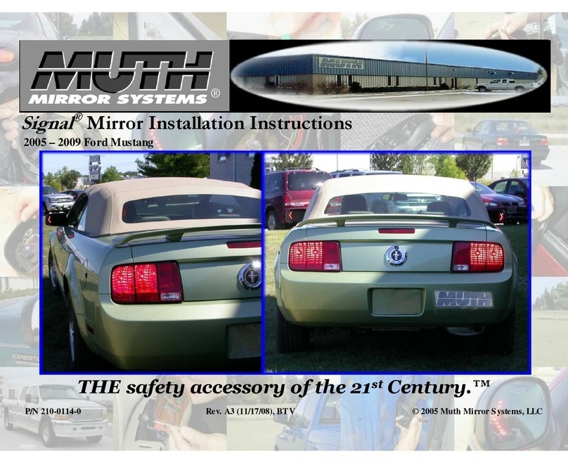 muth signal mirror 2005-2009 Ford Mustang User manual