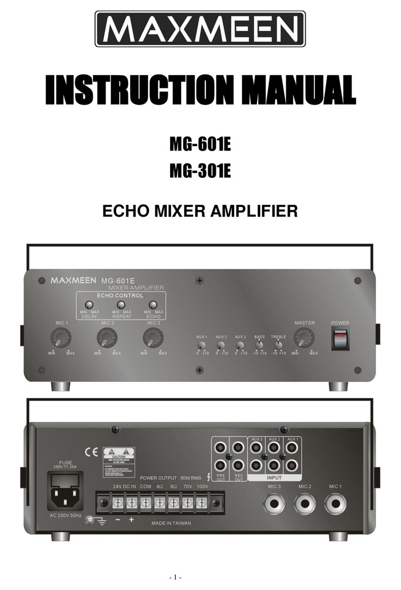 Maxmeen MG-601E User manual