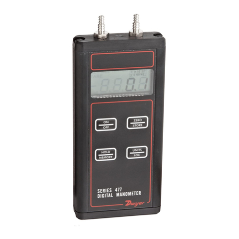 Dwyer Instruments 477-000-FM Installation and operating instructions