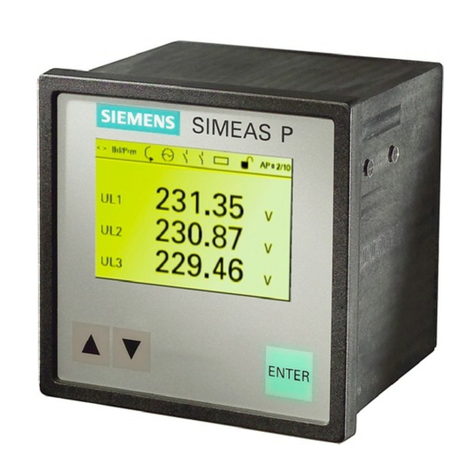 Siemens SIMEAS P 7KG7750 User manual Siemens SIMEAS P 7KG7750 User manual