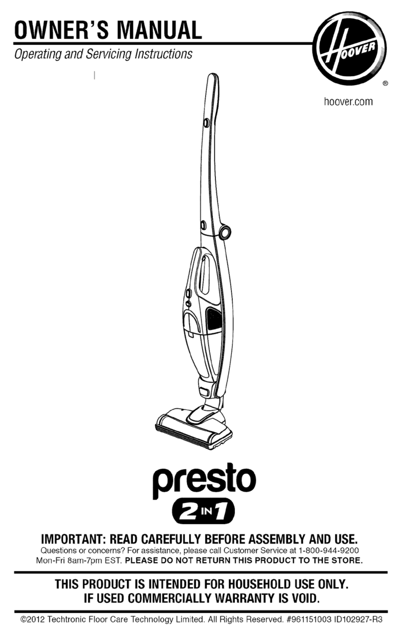 Hoover presto User manual
