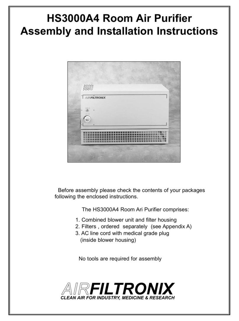 AirFiltronix HS3000A4 Assembly and installation instructions