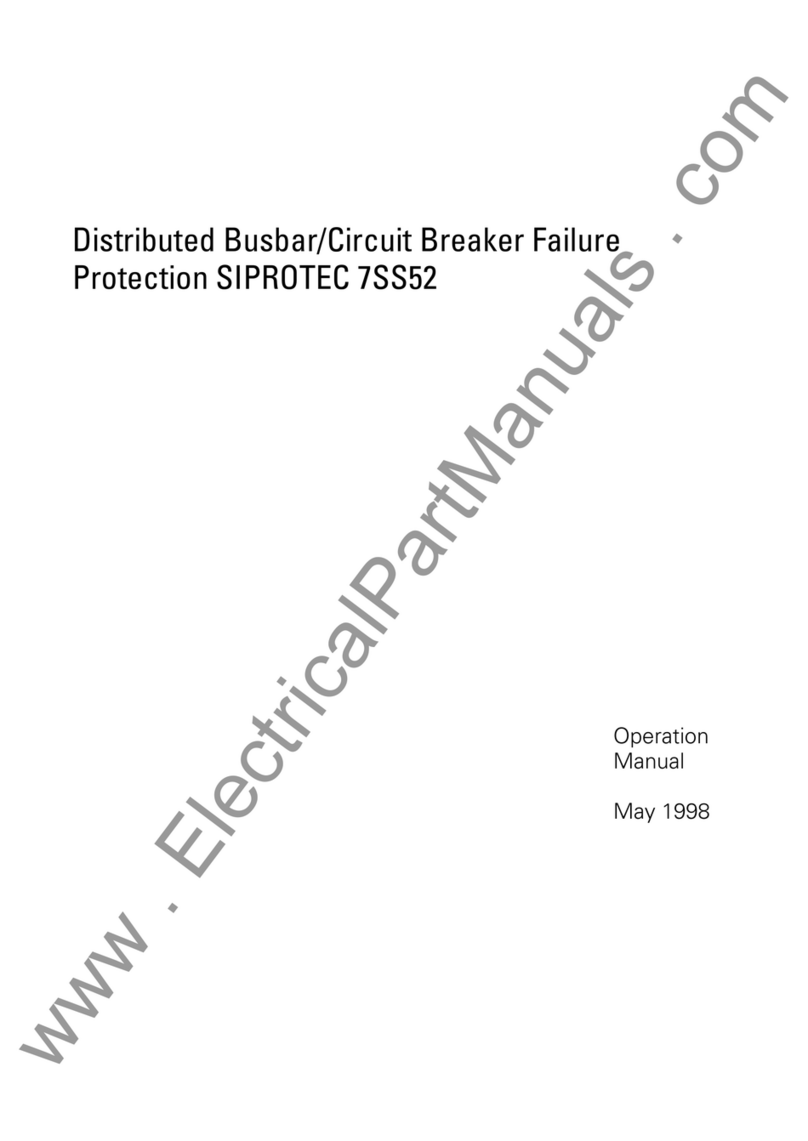 Siemens SIPROTEC 7SS52 User manual