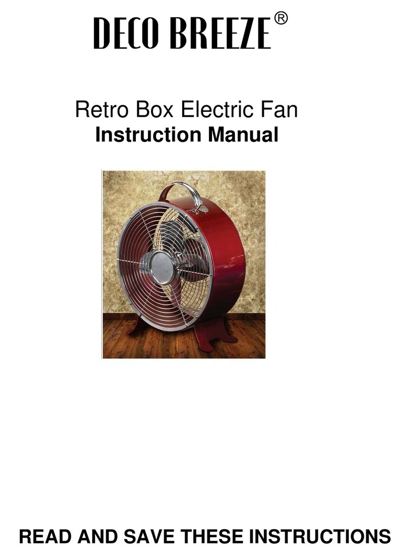 DecoBREEZE dbf0598 instruction manual