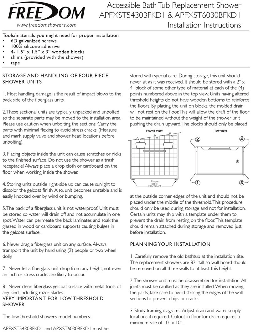 Freedom APFXST5430BFKDI Installation instruction