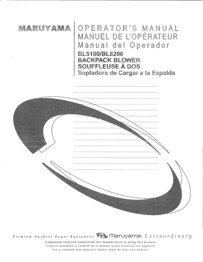 Maruyama bl5100 Operator's manual