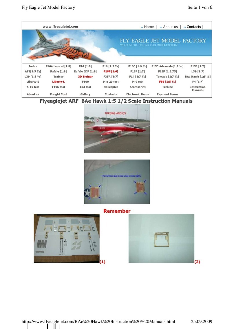 Fly Eagle Jet ARF BAe Hawk Manual