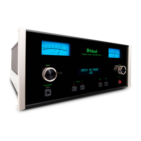 McIntosh C2600 User manual