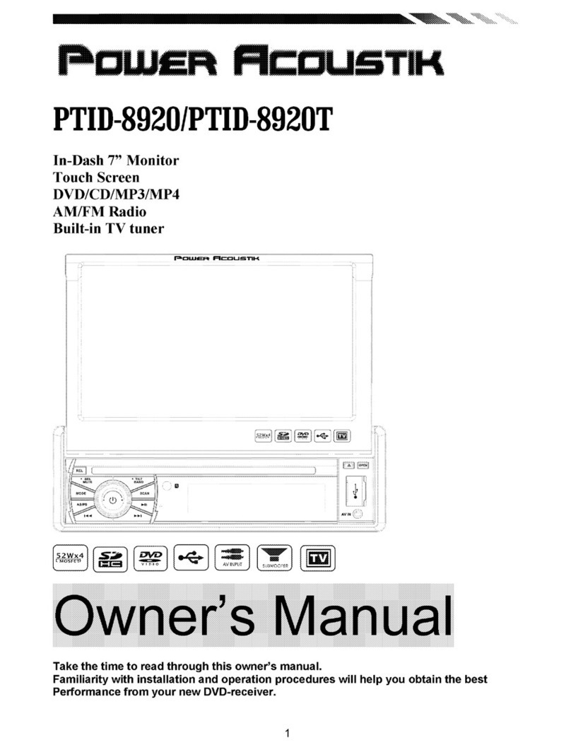 PowerAcoustik PTID-8920 owner's manual PowerAcoustik PTID-8920 owner's manual