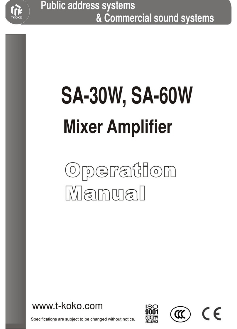 TKOKO SA-30W Operation manual