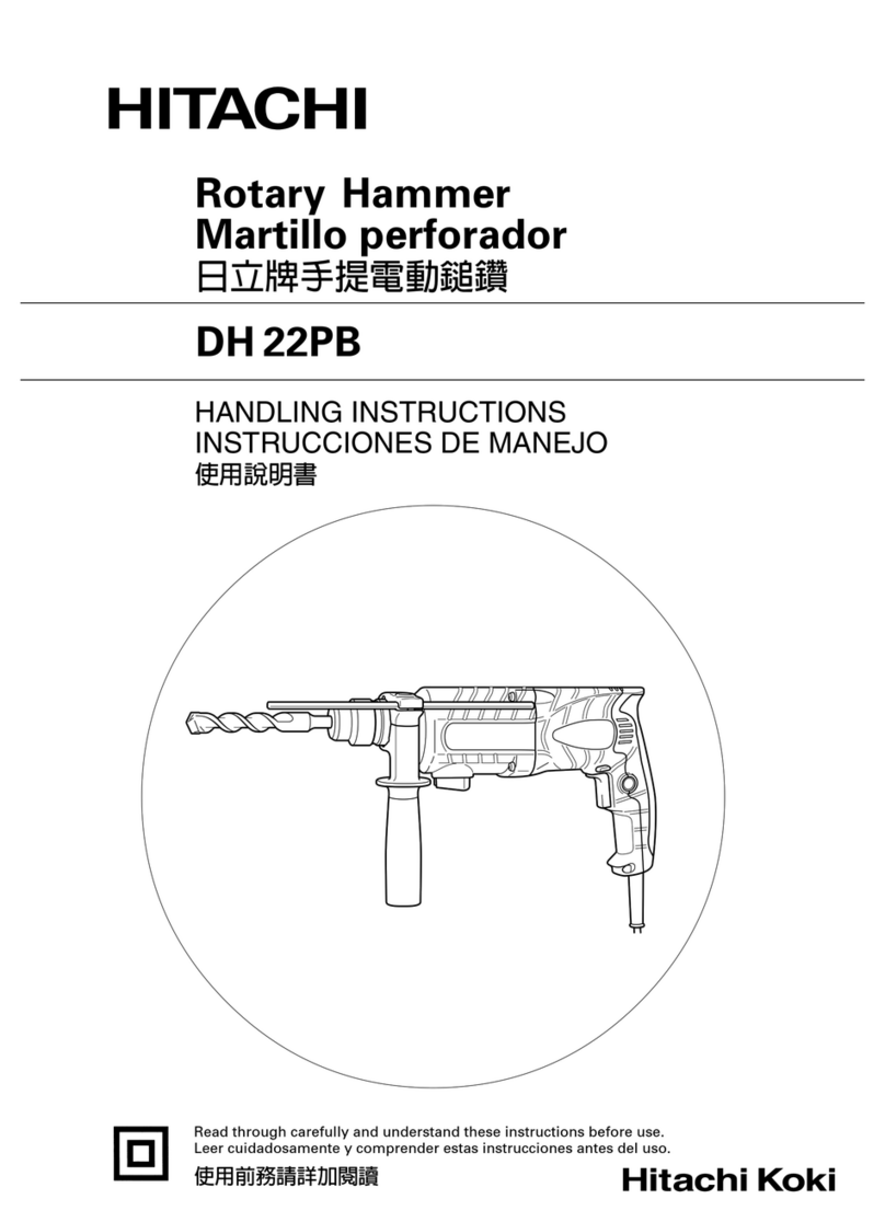 Hitachi DH 22PB Handling instructions