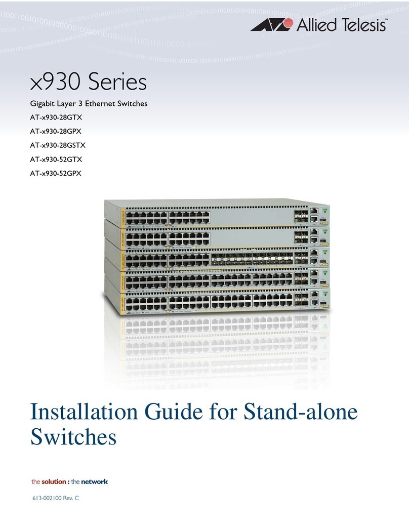 Allied Telesis AT-x930-28GTX installation guide Allied Telesis AT-x930-28GTX installation guide