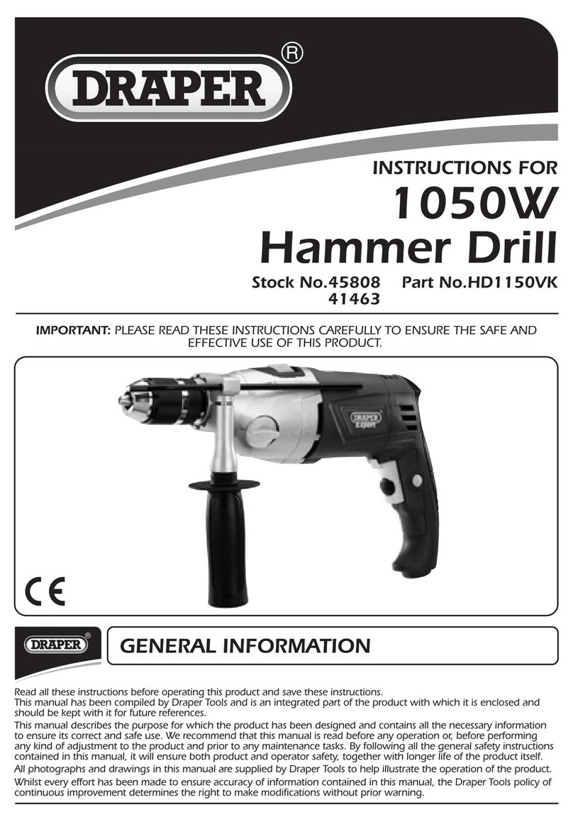 Draper HD1150VK Instructions for