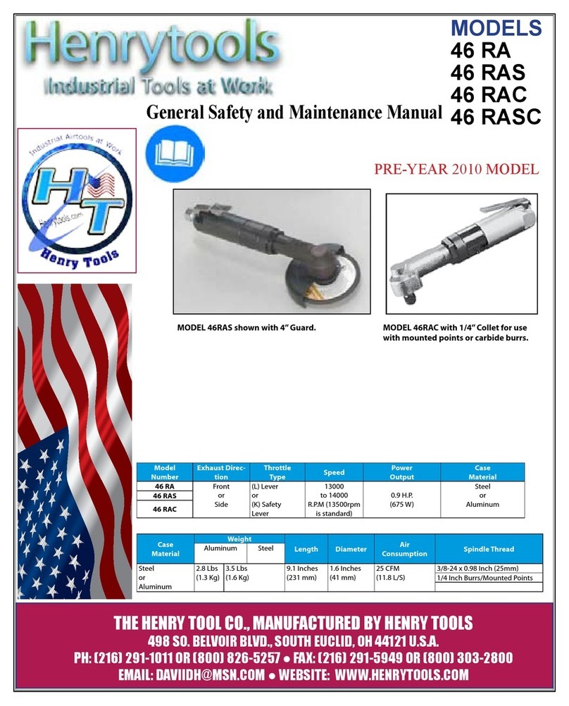 Henry Tools 46 RA General safety and maintenance manual