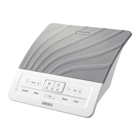 HoMedics Deep Sleep Instruction manual and  warranty information