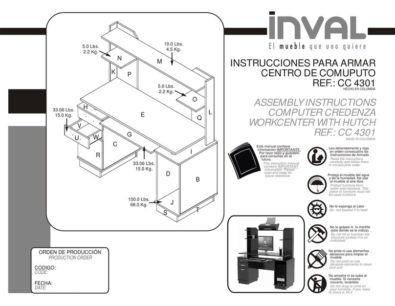 Inval CC 4301 Assembly instructions