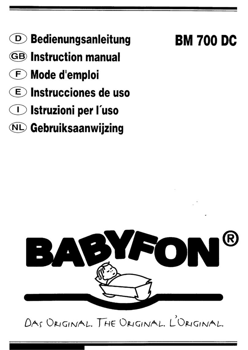 Babyfon BM 700 DC instruction manual
