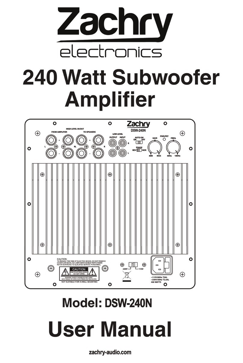 Zachry DSW-240N user manual