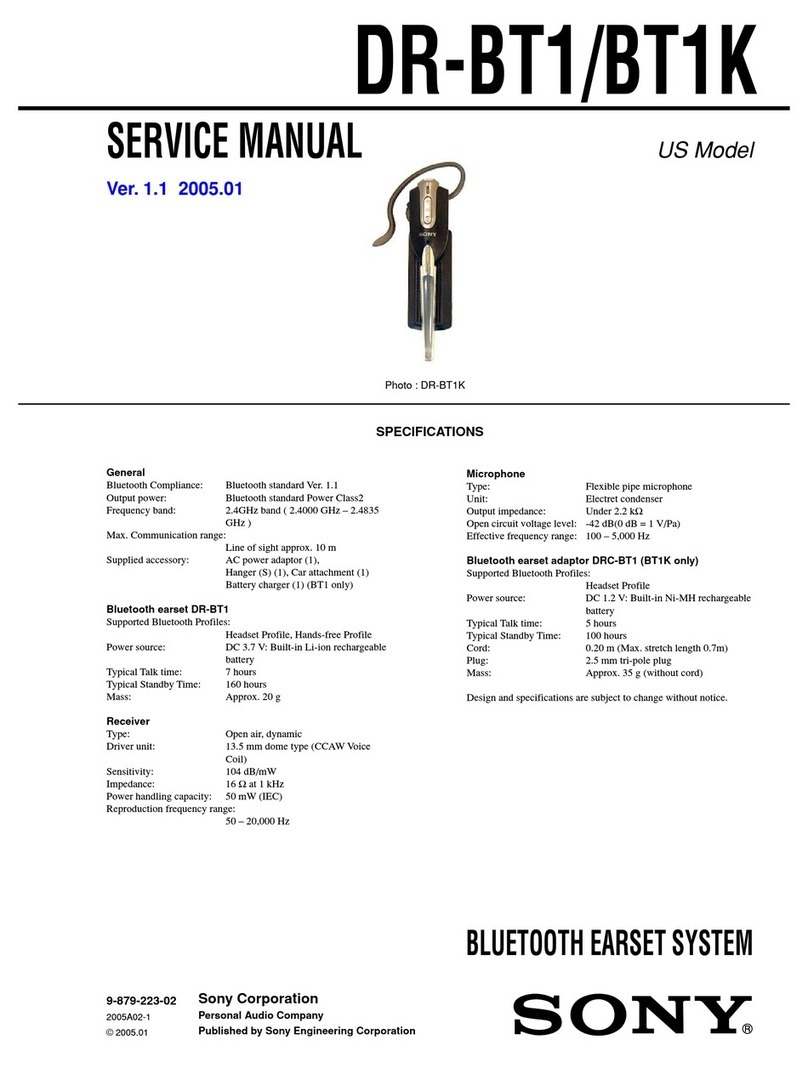 Sony DR-BT1 User manual