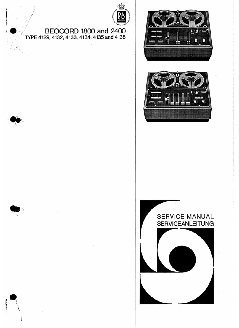 BeoCord 1800 Service manual