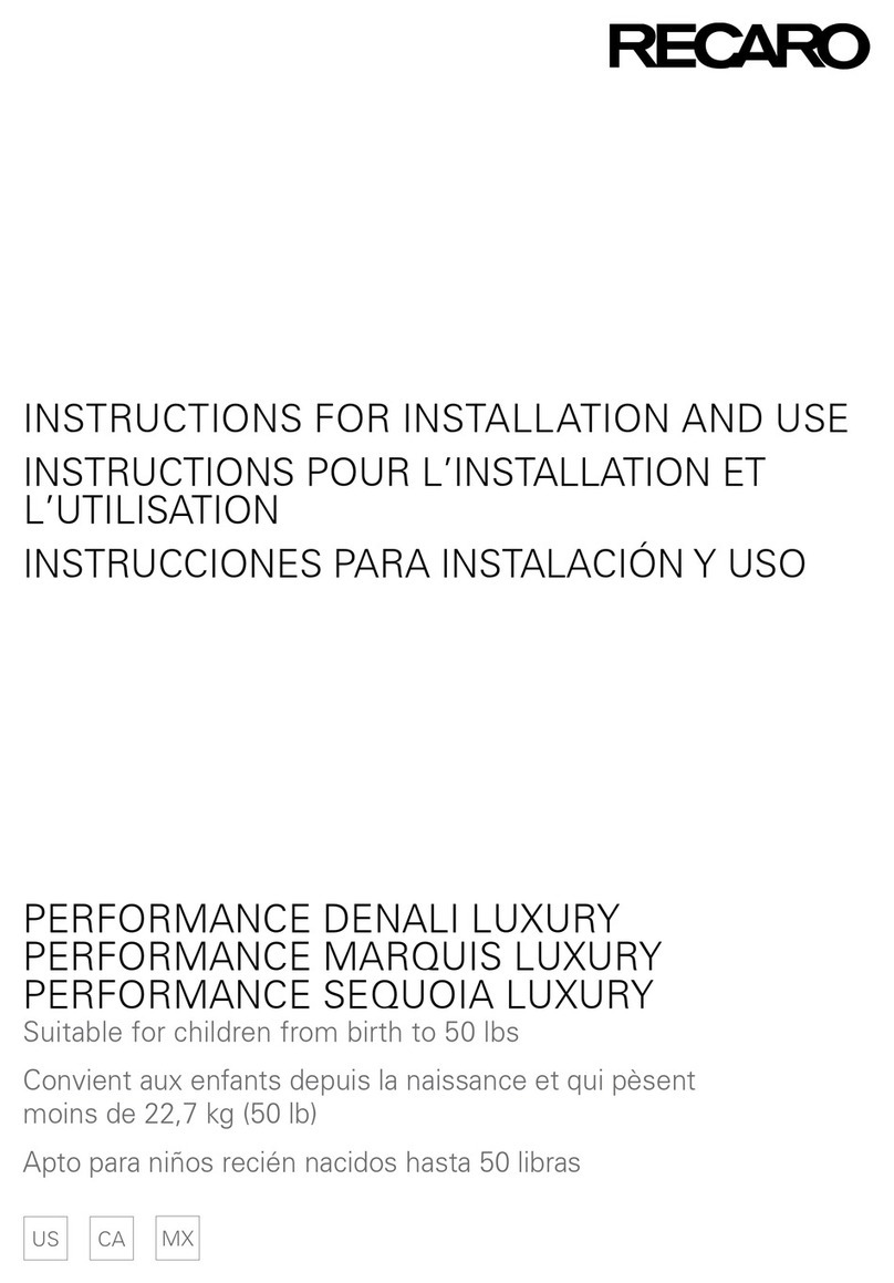 RECARO DENALI LUXURY Assembly and use manual