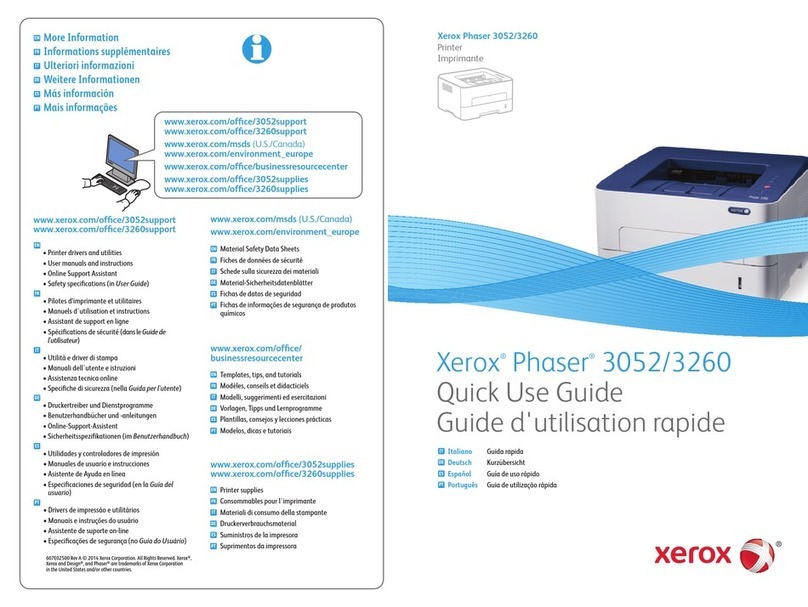 Xerox Phaser 3052 Operating manual