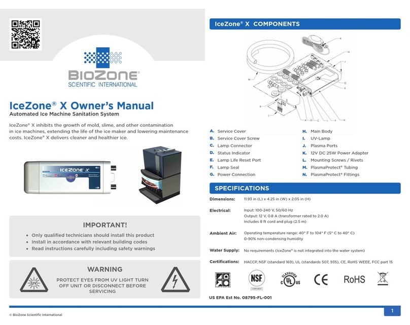 BioZone IceZone X 10 owner's manual