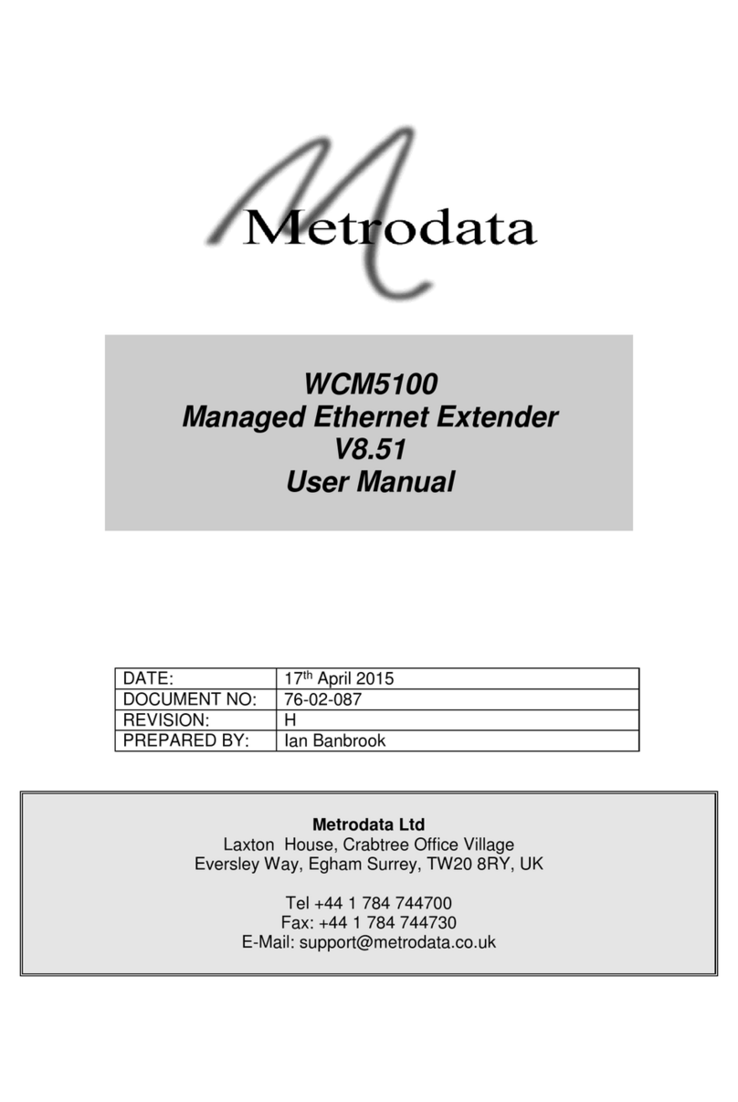 Metrodata WCM5100 user manual