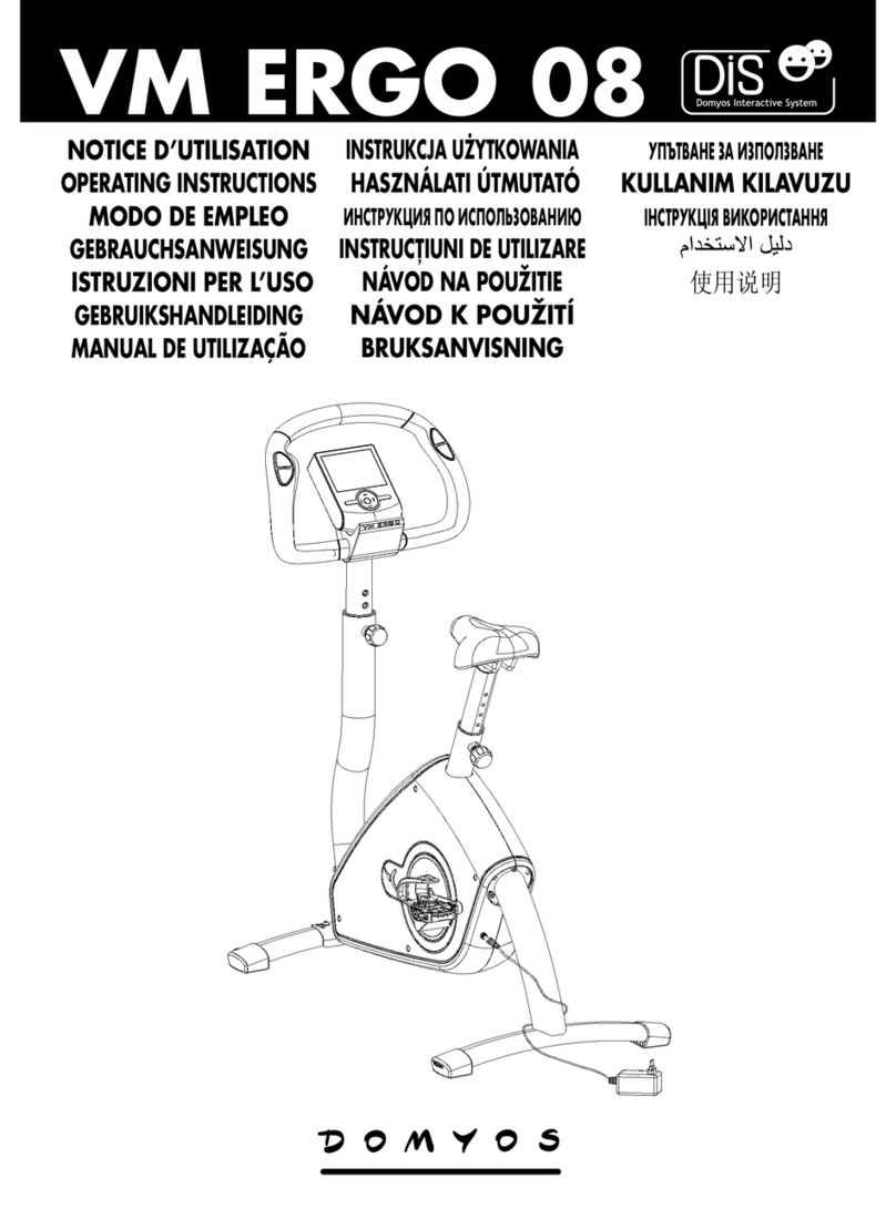 Domyos VM ERGO 08 operating instructions