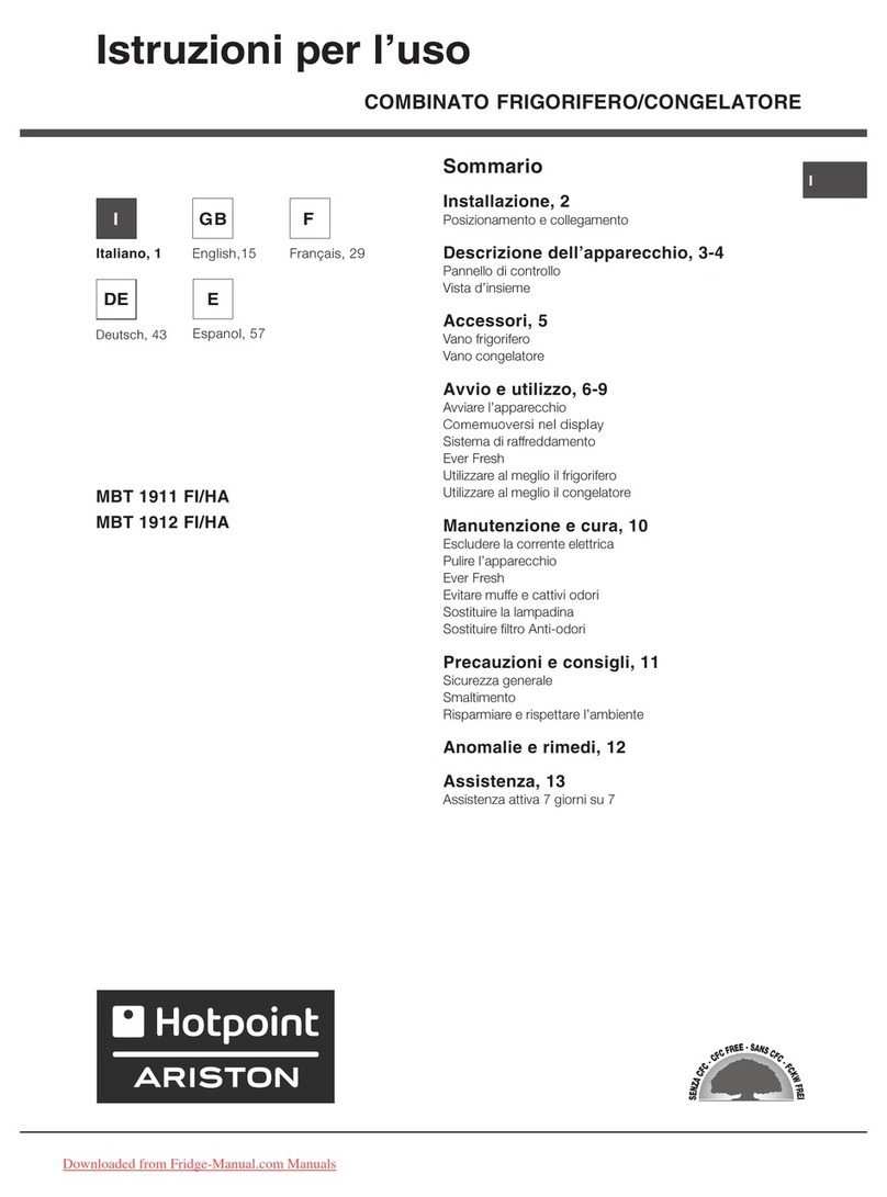 Hotpoint MBT 1911 FI/HA User manual