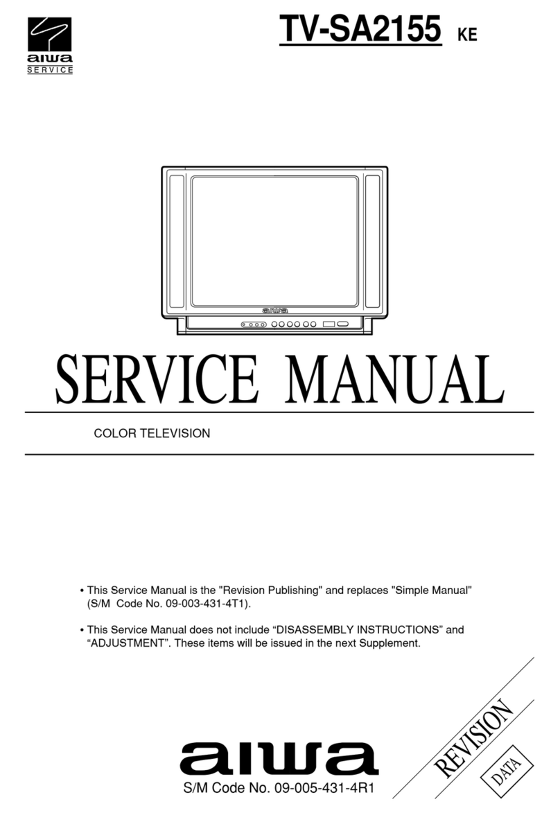 Aiwa TV-SA2155 User manual Aiwa TV-SA2155 User manual