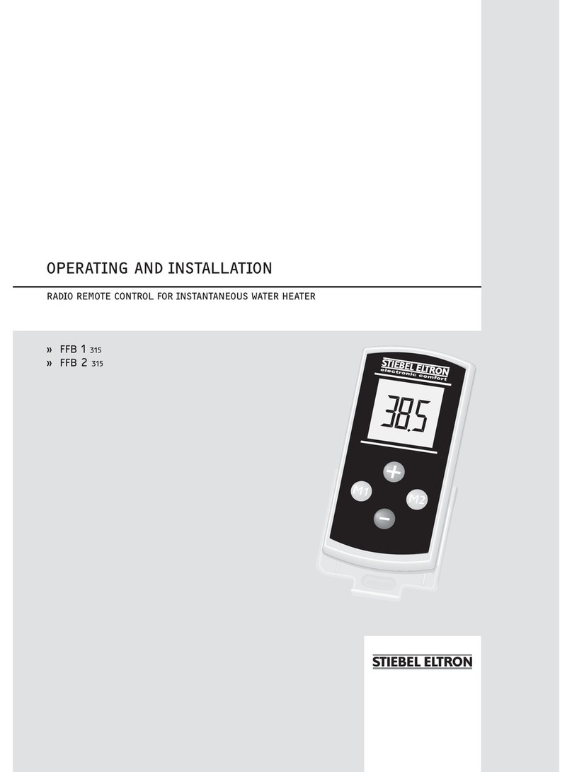 STIEBEL ELTRON FFB1 operating instructions