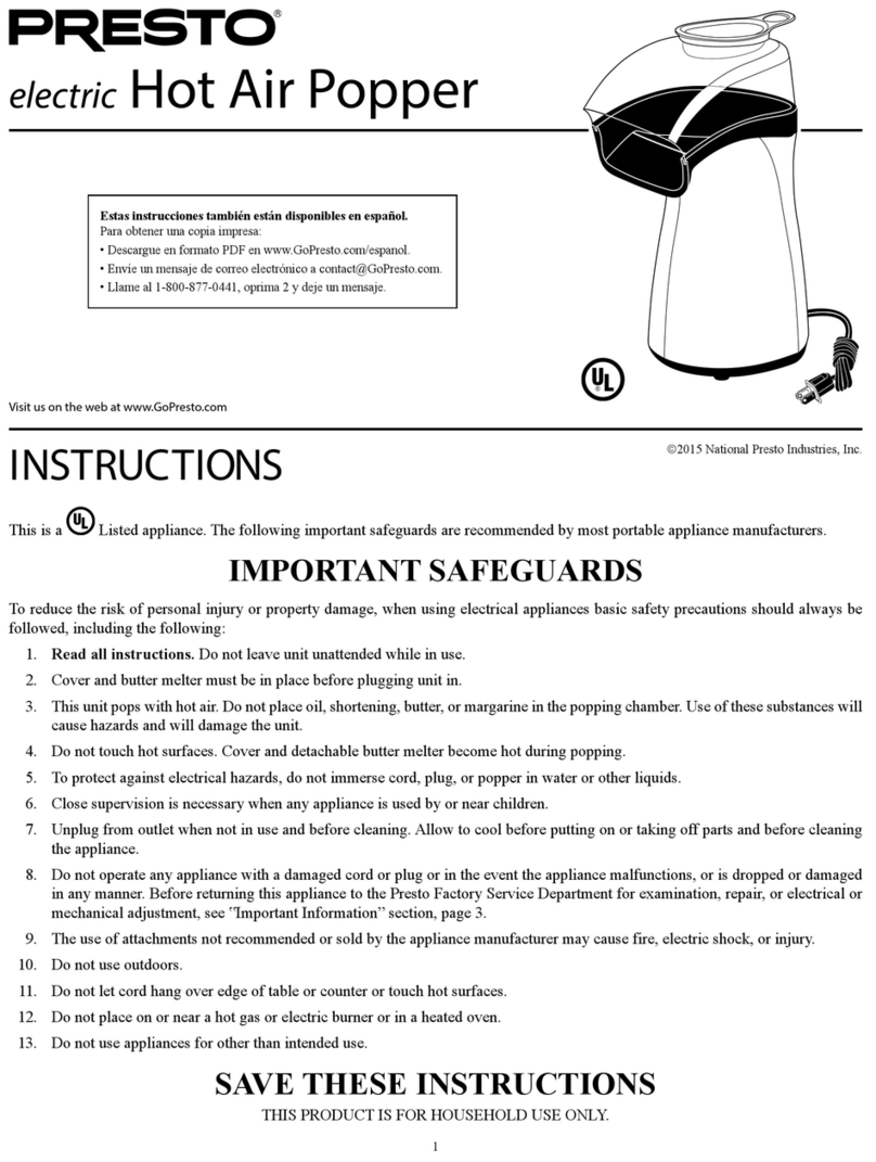 Presto 04841 instructions