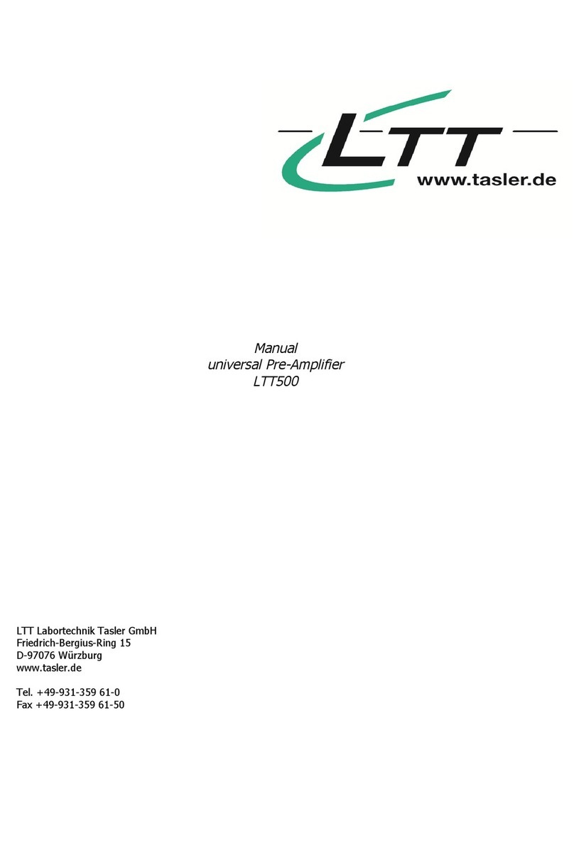 TASLER LTT500 manual