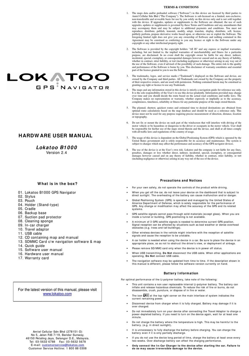 Lokatoo B1000 Instructions for use