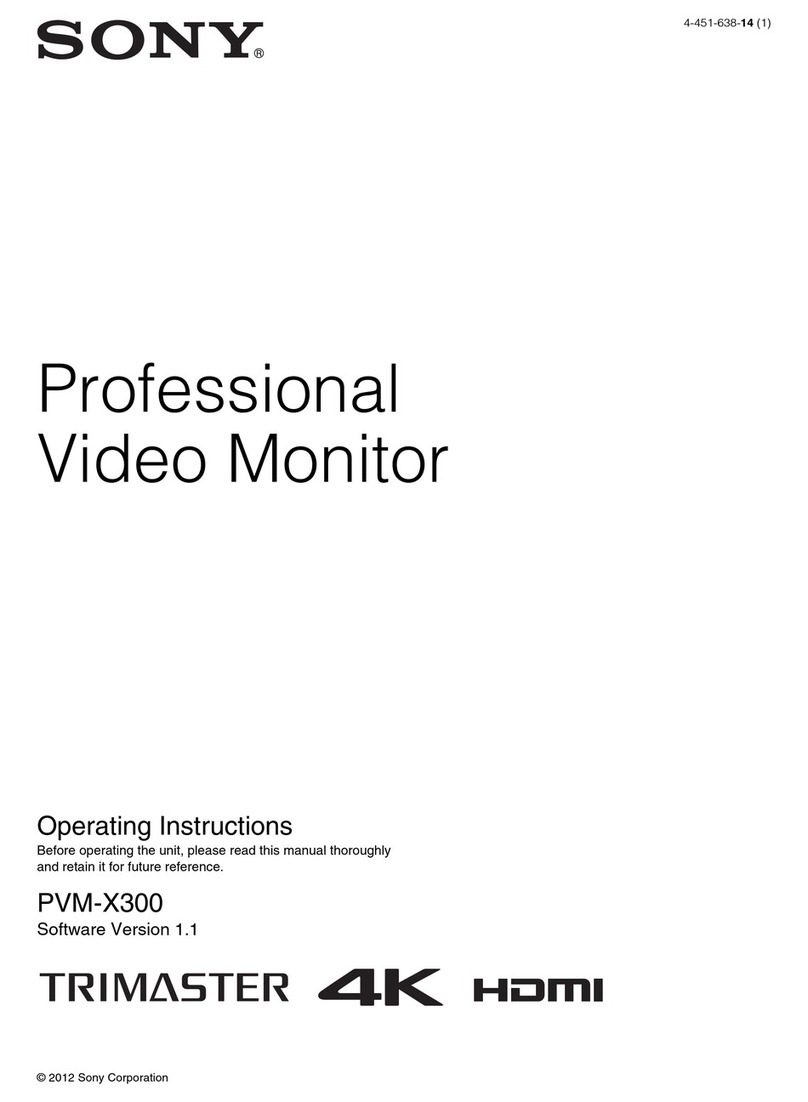 Sony Trimaster PVM-X300 User manual