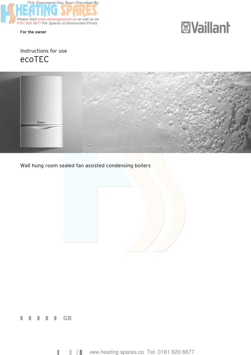 Vaillant ecoTEC plus SERIES Instructions for use