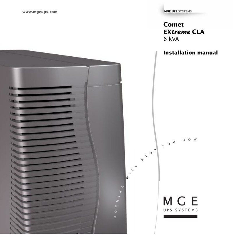 MGE UPS Systems Comet EXtreme CLA User manual