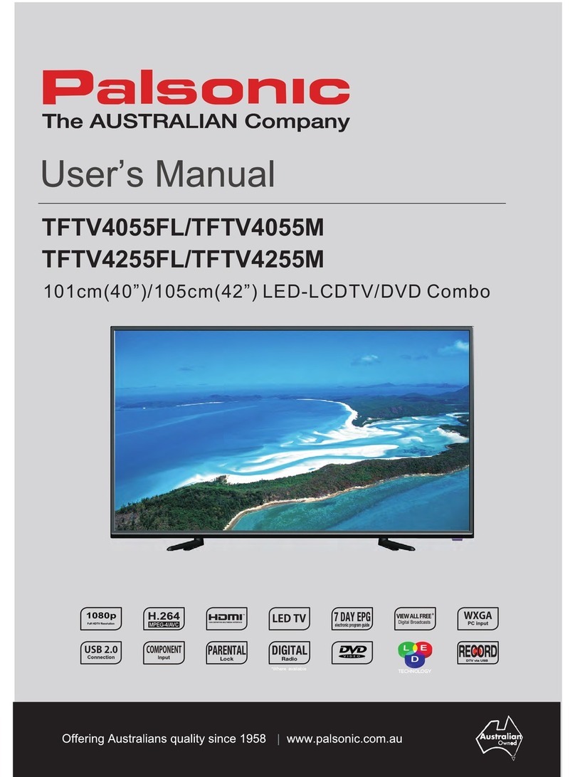 Palsonic TFTV4055FL user manual