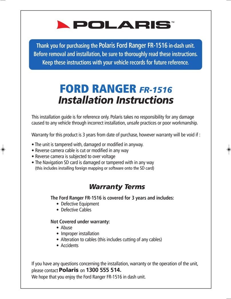 Polaris FR-1516 installation instructions