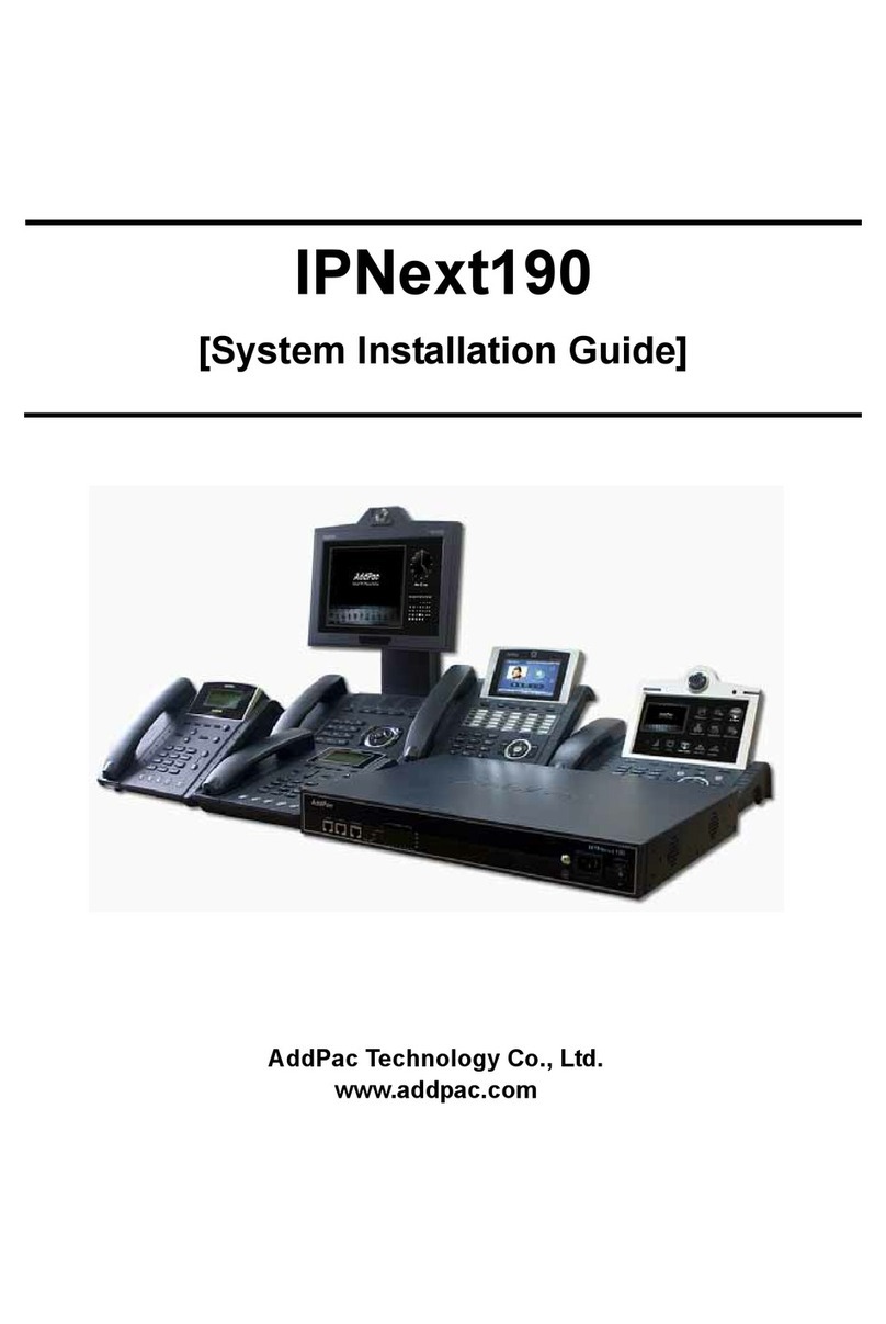 AddPac IPNext190 User manual
