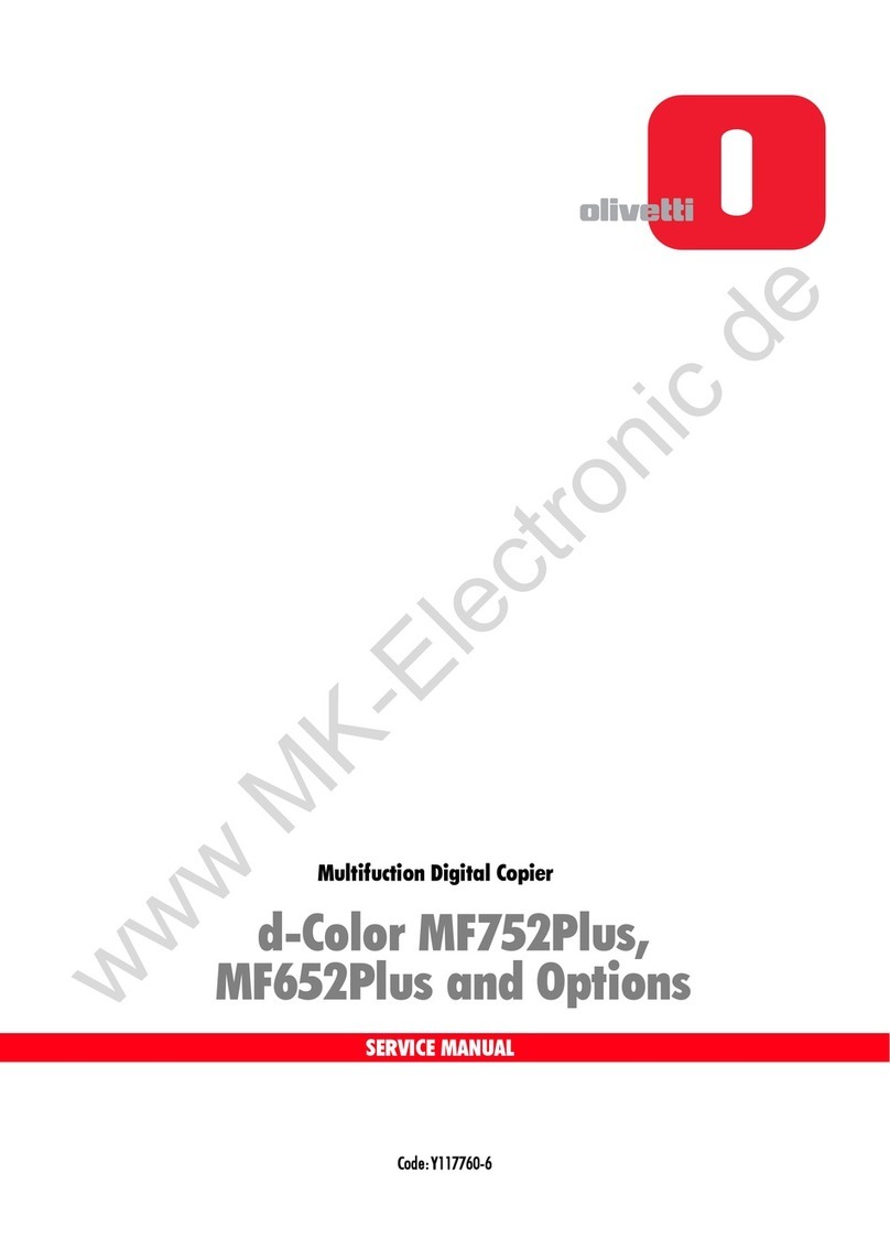 Olivetti d-color mf752plus User manual