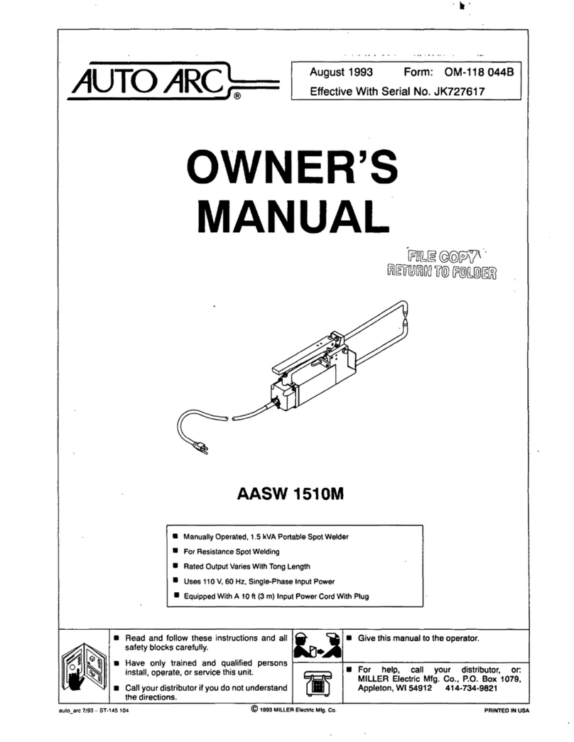 AUTO ARC AASW 1510M User manual AUTO ARC AASW 1510M User manual