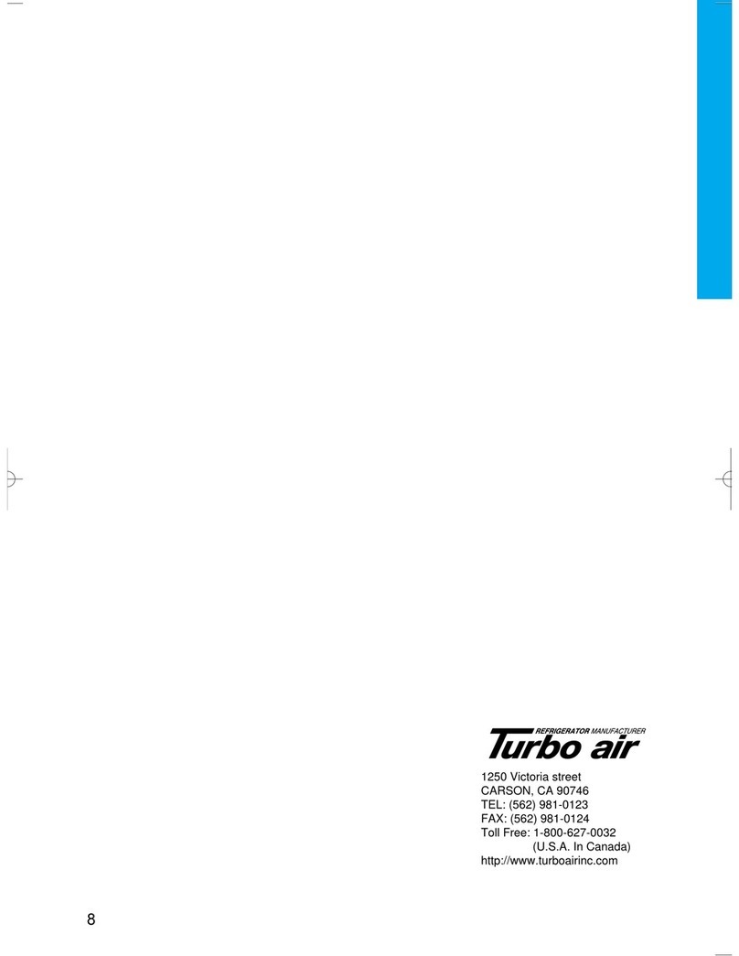 Turboair TGM-11WR instruction manual