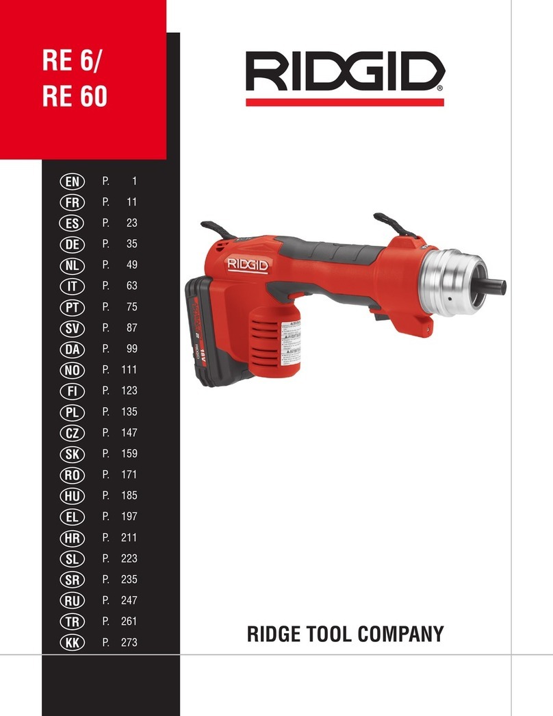 RIDGID RE 6 User manual