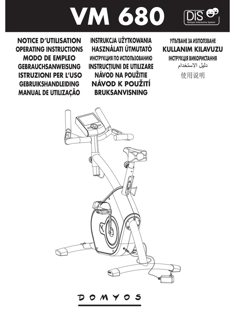 Domyos VM 680 operating instructions